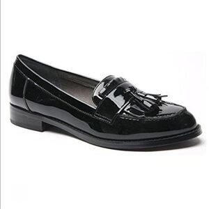 Ros Hommerson Darby Loafers 6.5 SS  Black Patent Leather Tassel Preppy Classic